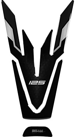 BIKE-label Protezione serbatoio 3D nero compatibile con Yamaha MT-125 Tech Black X507902VA