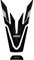 BIKE-label Tankpad 3D Tankschutz Schwarz kompatibel mit Yamaha MT-125 Tech Black X507902VA