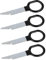 Audioproject A390-50 - 4 Stück Set gummiertes Autoradio Entriegelungswerkzeug Ausbauwerkzeug kompatibel für Ford Fiesta Focus Mondeo C-Max 6000CD Sony CD DIN Auto Radio Entriegelung Werkzeug