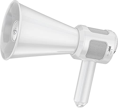 infactory Megaphone, Bluetooth: Akku-MP3-Megafon mit DSP-Chip, Bluetooth, Voice-Recording, 30 Watt (Megafon-Bullhorn, Sprachverstärker, Sprachrecorder)