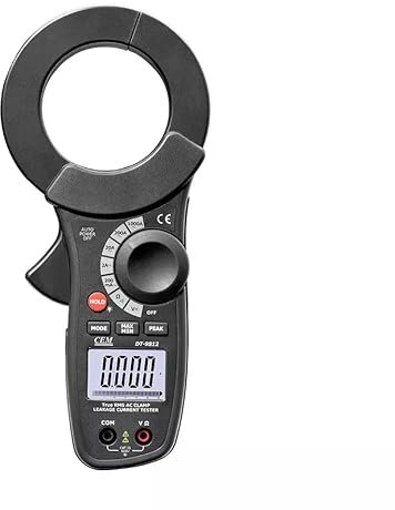 YuqiaoTime Leakage Current Tester clamp meter CEM DT-9812 68mm big jaw size 1000A AC Leakage Current Tester clamp meter with Peak hold function