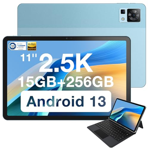 DOOGEE T30 Pro Android Gaming Tablet, 11 Zoll 2.5K Tablet PC /15 GB+256GB(2TB TF),Helio G99/Cota-Core 2.0 GHz/8580mAh(33W)/20MP/Dual SIM 4G LTE +5G WiFi