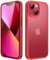 JETech Matte Case for iPhone 13 Mini 5.4-Inch, Shockproof Military Grade Drop Protection, Frosted Translucent Back Phone Cover, Anti-Fingerprint (Red)