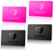 Spyshield RFID Blocker Karte NFC Schutzkarte mit Störsender | Bank-, EC-, Kreditkarte, Reisepass schützen | RFID-Schutz für Cliphalter, Geldbörse (2X Pink u. Black)