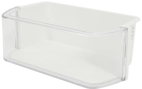 DA97-12935A RF220NCTABC Replacement Refrigerator Door Shelf Bin Compatible with Samsung Replacement for RF220NCTASP RF220NCTASR RF220NCTAWW Refrigerator White+Clear
