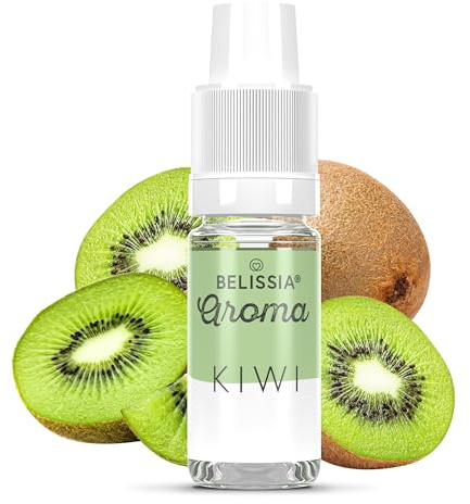 Belissia Lebensmittelaroma - Kiwi - Hochdosiertes Lebensmittel Aroma 10ml. Zur Verwendung in Lebensmitteln & Getränken für Vernebler, Nebelmaschinen, Diffuser uvm