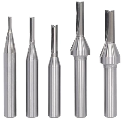 AKYLIN Nutfräser 8mm schaft 5 Stück,Nutfräser Set 2/3/4/5/6mm,Fräser für Oberfräse,Nut-Meißel-Bits Holzfräser Schneidmesser Fräser-Bits für Holzbearbeitung