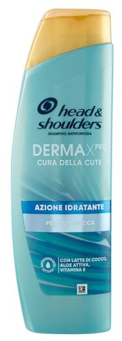 Head & Shoulders DERMAXPRO Anti-Schuppen Shampoo Feuchtigkeitsspendend für trockene Haut, mit Kokosmilch, Aloe Aktiv, Vitamin E, klinisch und dermatologisch getestet, 250 ml