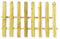 BEDS PLANET Picket Fence Panel - Natural Garden Wood - Rounded Picket, Pressure Treated - Hand Built for Long-Lasting Use - 6 Feet (L) x 3 Feet (H) for Quality Fencing