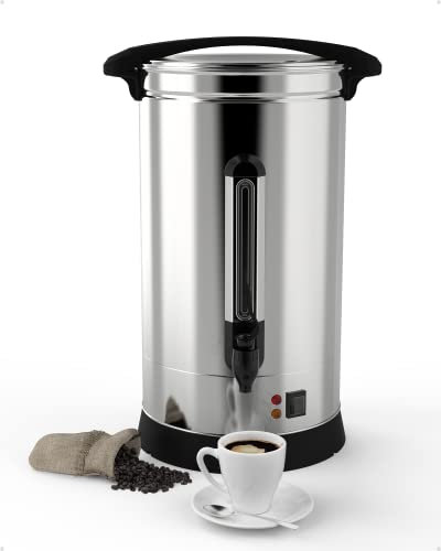 Takywep 110 Cup Coffee Urn Fast Brew Double Walls 304 Stainless Steel Hot Beverage Dispenser 16L