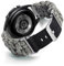 BINLUN 22MM Cinturino per Orologio in Nylon Paracord Sgancio Rapido Intrecciato Cinturino di Ricambio per SmartWatch Sportivo Fibbia Nera/Argento Adatto per Garmin/Samsung Galaxy(Verde Mimetico)