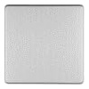 Socket Warehouse Chrome Screwless Single Blank Plate - Polished Chrome, EC-P-4011PCWM