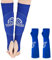 HIOQFR 1 Par Manguitos Voleibol Mujer Mangas para Brazos de Voleibol Muñequeras de Compresión para Voleibol Azul Protector Antebrazo Voleibol con Almohadilla Protectora para Golf,Ciclismo,Baloncesto