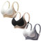 CPIDAH 3 Pack Women Lifting Anti-Sagging Wireless Seamless Bras Full Coverage Ladies V Neck Padded Bras Comfort Non Wired Bralettes No Underwire Lifting Bras Sleeping Bra Soft T Shirt Bra