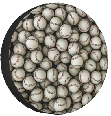 Baseball-Reifenabdeckungen für Anhänger, Ersatzreifenabdeckung, unverzichtbar für Reisen, wetterfest