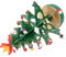 Cabilock Musikdose Weihnachtsbaum Aus Holz Mit Pendants Handgefertigte Spieldose Für Romantische Anlässe Geschenkidee Für Weihnachten Valentinstag Und Geburtstage Grün