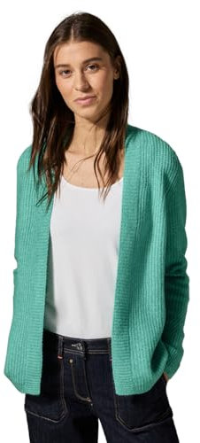 CECIL Damen B253892 Cosy Structure Cardigan, Aventurine Green Melange, L EU