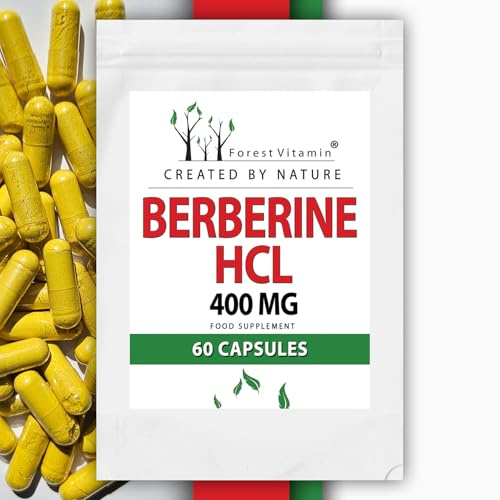 Berberin HCl 400 mg - 60 Kapseln - Berberine - Wurzelextrakt - Forest Vitamin