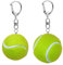 CHROMACRAFT Llaveros De Tenis De 2 Piezas, Llaveros Creativos, Regalos para Actividades Deportivas, Llaveros para Aficionados Al Tenis, Llaveros Decorativos