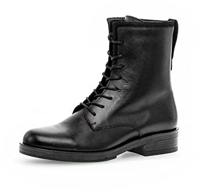 Gabor Damen Schnürstiefeletten, Frauen Stiefeletten,Best Fitting,schnürboots,übergangsschuhe,Stiefel,Bootee,Booties,schwarz,38 EU / 5 UK