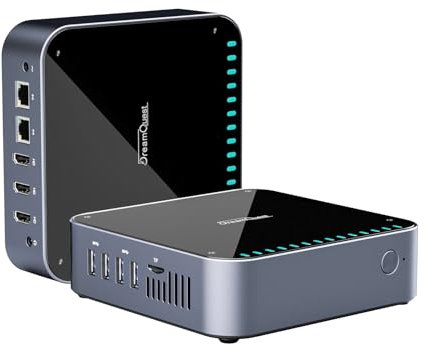 DreamQuest Mini Pc W-11 PRO Intel 12th Processor N95 (up to 3.4 GHz) 16GB DDR4 RAM 512TB M.2 SSD,mini Desktop computer Windows Support Dual 4K/WiFi/Bluetooth/Ethernet/HDMI/LAN for Home/Office