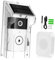 ETHZZLE Wireless Video Doorbell with Solar Charger and Rainproof Cover for Homes and Offices Easy Installation Versatile for Any Entrance Long Battery Life