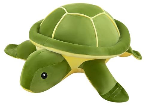 Xiyocadt Schildkröte Kuscheltier, Schildkröte Kissen, Turtle Pillow, Schildkröten Kissen zum Anziehen, Dekokissen für kuschelecke Kinderzimmer Schlafzimmer Deko (50CM)
