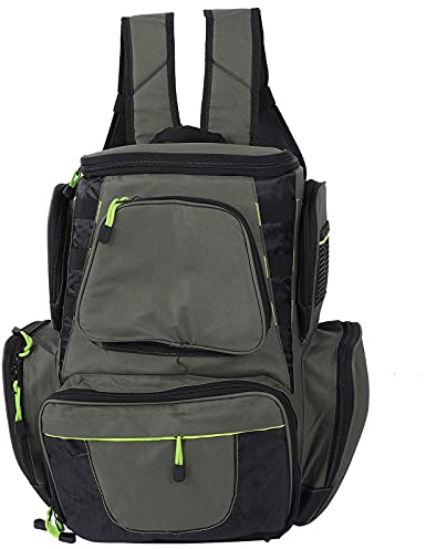 WIHFHGZ Anglerrucksack Wasserdicht Groß, Tackle Gear Storage Rucksack Für Forelle Angelkoffer - Komfortable Schultergurte, Viel Stauraum, Robust Für Angeltasche & Köderboxen