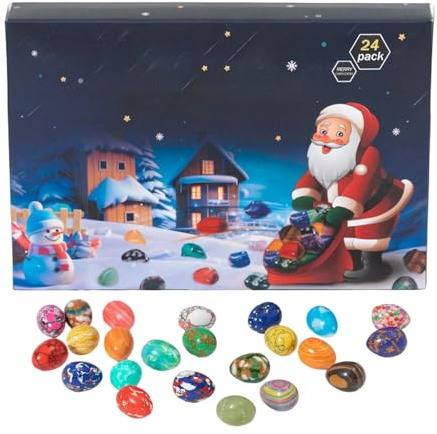 Edelstein Adventskalender 2025, 24 Tage Advent Kristalle Steine Anhänger Set, Anhänger Als Dekoration, Für Kinder, Teenager Und Mädchen
