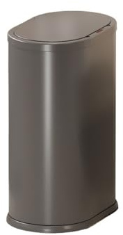 Xumh2024-3 Poubelle de Cuisine Poubelle de Cuisine for Salle de Bain, Bureau ou Maison, Automatique sans Contact, avec Couvercle, en Acier Inoxydable.(Grigio)