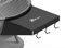 BBQ Dragon Weber Grill Side Table – Foldable Grill Shelf with Hooks for 22 Kettle Grills – Portable & Durable Bottom Shelf for Accessories – Space Saving Attachment for Outdoor Cooking