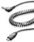 INTERPHONE - INTERPHOAUXCABLE - Cavo Aux a Spirale Micro USB a Jack 3.5 mm per Interfono Avant - Tour - Sport - Link - Urban