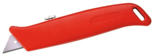 Dönges Universal-Messer, Länge 175 mm (Messer Cuttermesser), mit einziehbarer Klinge, mit fünf Trapezklingen, Griff lackiert