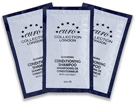 Conditioning Shampoo Anti-Dandruff Shampoo All-In-One Conditioning Shampoo Ideal for Dry and Damaged Hair Guest House Shampoo for Hotels B&B Guest House Euro 10 Ml Sachets (Pack of 250)