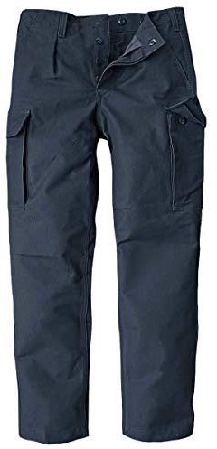 BW-ONLINE-SHOP, pantaloni tattici delle forze armate tedesche, pantaloni da campo originali in tessuto moleskin blu navy 32