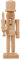 BESPORTBLE Holz Nussknacker Desktop-Dekoration Ornament Klassische Sammler Nussknacker Unvollendete Holzpuppe zu Malen für DIY Handwerk Malerei