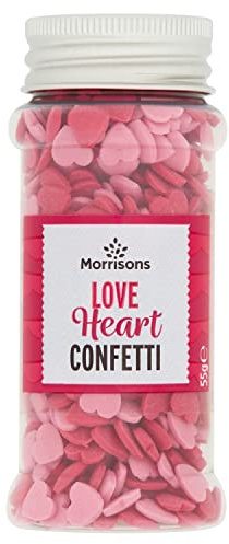 Morrisons Love Heart Sprinkles 55G