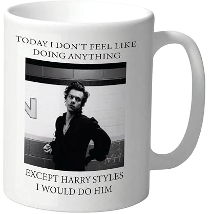Funny Harry Styles Mug for Women, Cheeky Coffee Tea Cup for Fans, Novelty Work Office Birthday Christmas 11oz