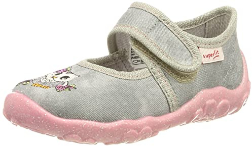 Superfit Mädchen BONNY Hausschuh, Grau 2000, 28 EU