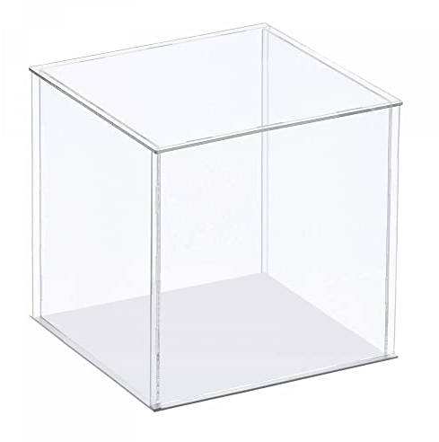 sourcing map Klare Vitrine Acryl Box Transparente Staubdichte Box Zusammenbauen Vitrine 35x30x35cm für Sammlerstücke Kunsthandwerk
