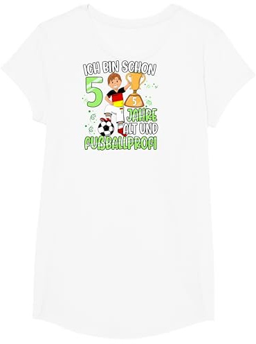 Fußball Junge 5. Geburtstag Ich bin schon 5 Jahre T-Shirt