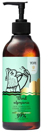YOPE Shower Gel Neutral PH Hydrating Moisturising 97% Natural Ingredients Vegan Wind 400ml