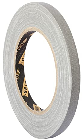 GRIP Eventbasics GT PRO Spike Tape grau | Gewebeband 10 mm x 25 m | Tape Art | Markieren | Basteln
