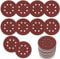 15 Stück Schleifpapier 125mm Klett, 180 Körnung Schleifscheiben, 8 Löcher Rund Klett Schleifpapier für Exzenterschleifer Holz, Metall, Farbe