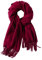 Cashmere Feel Scarfs for Women Long Fringe Scarf Ladies Wraps Shawls Scarves - Burgundy