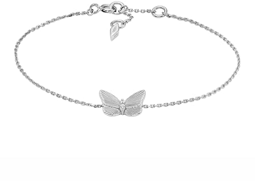 Fossil Armband Für Frauen Sterling Silber, Länge: 165mm+25mm, Breite: 12mm, Höhe: 9.5mm Silber Sterling Silber Armband, JFS00620040