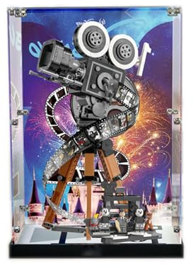 HALFS Acryl-Vitrine für Lego Disney Walt Disney Tribute-Kamera 43230 - Vitrine, schützen und dekorieren, Modell mit staubdichter Aufbewahrung (Hintergrund C)