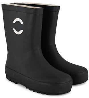 Mikk-line Gummistiefel Kinder 22 | Schwarz Regenstiefel Kinder | Leichte Gummistiefel | Wasserdichte Gummistiefel | Regenschuhe & Kinderstiefel