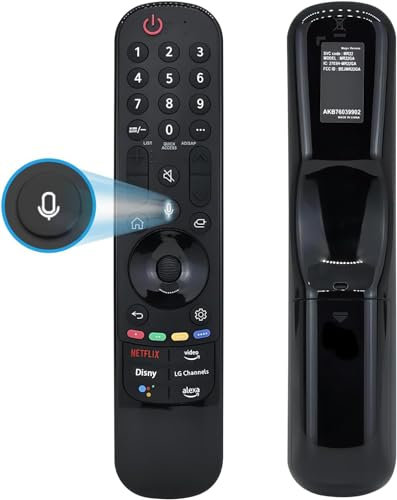 Fourmor Telecomando originaleper controllo vocale LG Smart TV, telecomando LG Magic AN-MR22GA con funzione di riproduzione audio, compatibile con telecomando LG TV 2022-2019.