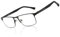 ZENOTTIC Blaulichtfilter Brille, Lesebrille für Herren, quadratisches Metall- und Gummirahmen, Anti Blend Sport Computerbrille